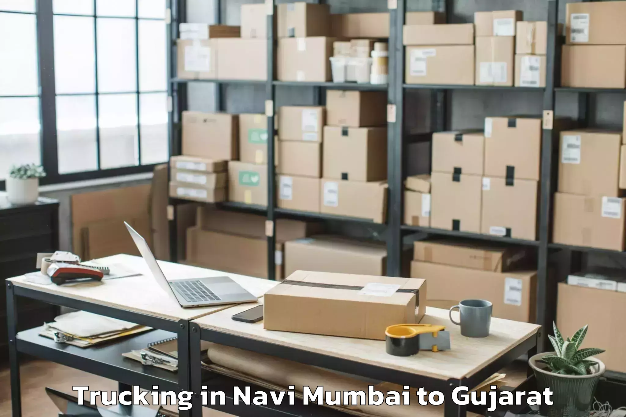 Book Your Navi Mumbai to Himatnagar Trucking Today